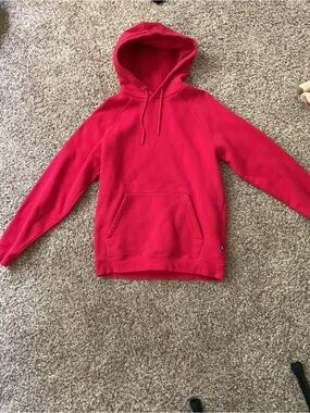 Men's Red Crewneck Hoodie - Everyday Pullover